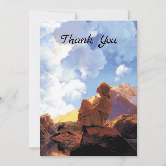  Art Nouveau Morning van Maxfield Parrish Bedankkaart (Voorkant)