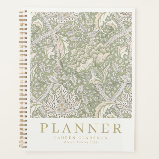 Art Nouveau Morris Geïnspireerde Planner (Voorkant)