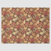 Art nouveau Morris herfst herfstbladeren sinaasapp Tissuepapier (Voorkant)