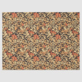 Art nouveau Morris herfst herfstpastelbladeren Tissuepapier (Voorkant)