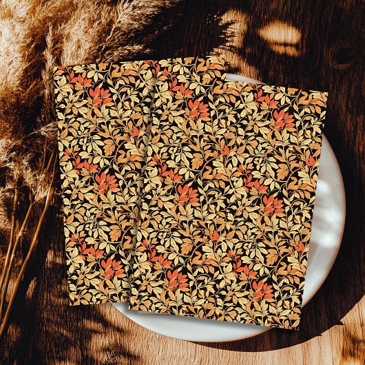 Art nouveau Morris herfst herfstpastelbladeren Tissuepapier