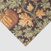 Art nouveau Morris herfst pompoen pastel groen Tissuepapier (Detail)