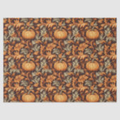 Art nouveau Morris herfst terracotta ivoor bruin Tissuepapier (Voorkant)