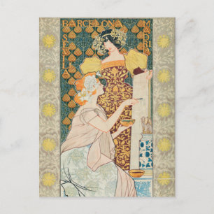 Art Nouveau Mosaicos Escofet-Tejera y CA Briefkaart