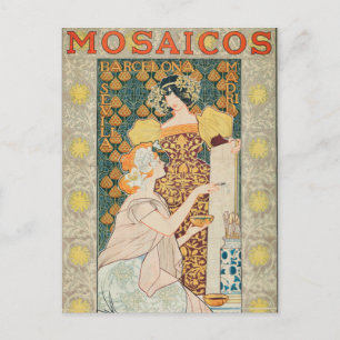 Art Nouveau Mosaicos Escofet-Tejera y CA Briefkaart