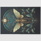 Art Nouveau Moth 1 Decoupage papier (Voorkant)