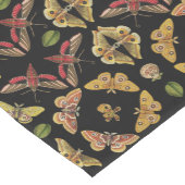 Art Nouveau Moth & Orchid volkskunst zwart Medium Tafelloper (Hoek)