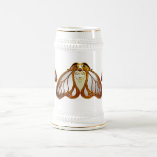 ART NOUVEAU MOTH WOMAN BIERPUL