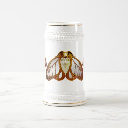 ART NOUVEAU MOTH WOMAN BIERPUL (Center)
