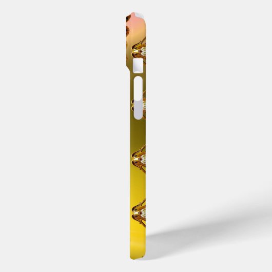 ART NOUVEAU MOTH WOMAN GEM MONOGRAM Case-Mate iPhone CASE (Achterkant / Links)