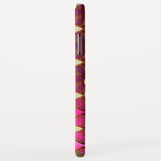 ART NOUVEAU MOTH WOMAN GEM MONOGRAM PINK PAARS Case-Mate iPhone CASE (Achterkant/rechts)