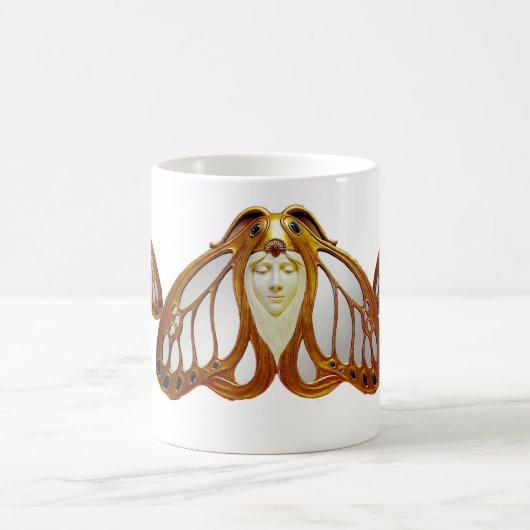 ART NOUVEAU MOTH WOMAN KOFFIEMOK (Center)