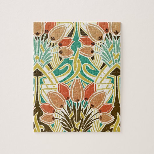 Art Nouveau motief #11 Legpuzzel (Verticaal)