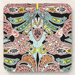 Art Nouveau motief #9 Onderzetter