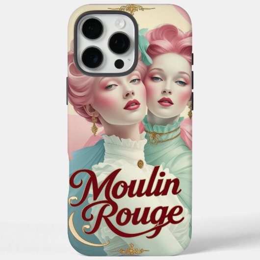 Art Nouveau Moulin Rouge Girls Case-Mate iPhone Case (Achterkant)