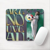 Art Nouveau Mousepad Muismat (Met muis)