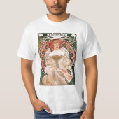 Art Nouveau Mucha-afdrukken T-shirt (Voorkant)