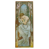 Art Nouveau Mucha Dame Slaap Nachts Rest Wijn Cadeautas (Achterkant)