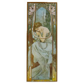Art Nouveau Mucha Dame Slaap Nachts Rest Wijn Cadeautas (Voorkant)