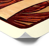 Art Nouveau Mucha Girl over fietsen Poster (Hoek)