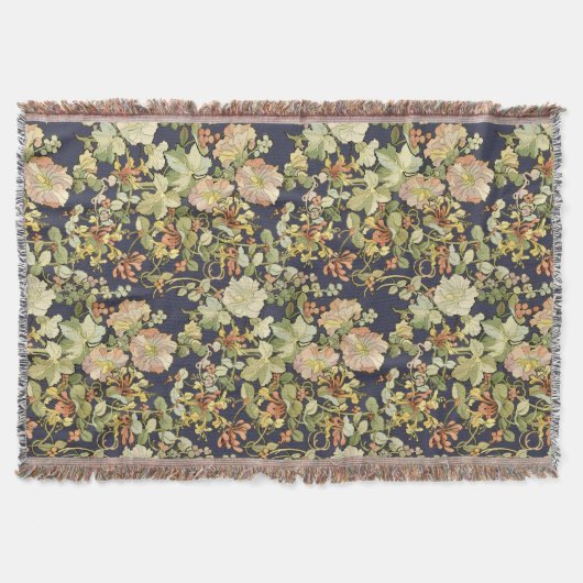 Art Nouveau Mucha Honeysuckle Pattern Deken (Voorkant)