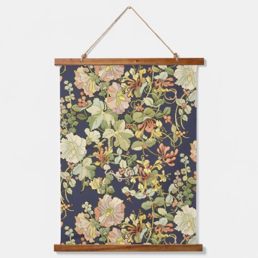Art Nouveau Mucha Honeysuckle Pattern Hangend Wandkleed (Voorkant)