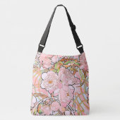Art Nouveau Mucha Peony Flowers Canvas tas (Voorkant)