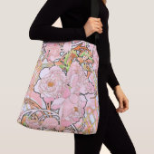 Art Nouveau Mucha Peony Flowers Canvas tas (Dichtbij)