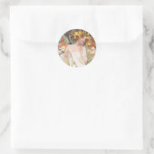 Art Nouveau - Mucha - Perfume Ad Ronde Sticker (Tas)