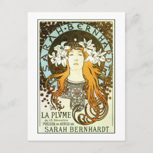 art nouveau Mucha Sarah Bernhardt Briefkaart