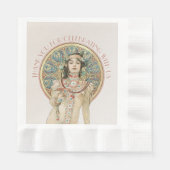 Art Nouveau Mucha Sarah Bernhardt Champagne Gold Servet (Voorkant)