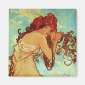 Art Nouveau - Mucha - Summer Magneet (Voorkant)