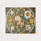 Art nouveau muis en bloemen wandkleed (Voorkant (horizontaal))