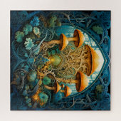 Art Nouveau Mushroom Fantasy Puzzel (Horizontaal)