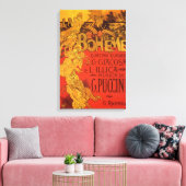  Art Nouveau Music, La Boheme Opera, 1896 Canvas Afdruk (Insitu (Woonkamer))