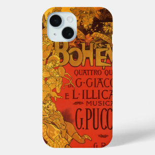 Art Nouveau Music, La Boheme Opera, 1896 iPhone 15 Case