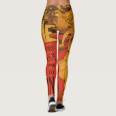  Art Nouveau Music, La Boheme Opera, 1896 Leggings (Achterkant)