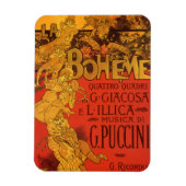  Art Nouveau Music, La Boheme Opera, 1896 Magneet (Verticaal)