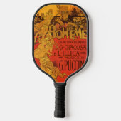  Art Nouveau Music, La Boheme Opera, 1896 Pickleball Paddle (Achterkant)