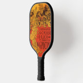  Art Nouveau Music, La Boheme Opera, 1896 Pickleball Paddle (Links)