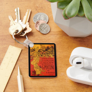  Art Nouveau Music, La Boheme Opera, 1896 Sleutelhanger