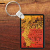  Art Nouveau Music, La Boheme Opera, 1896 Sleutelhanger (Voorkant)
