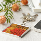  Art Nouveau Music, La Boheme Opera, 1896 Sleutelhanger (Zijkant)