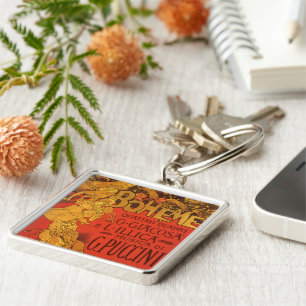  Art Nouveau Music, La Boheme Opera, 1896 Sleutelhanger