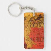  Art Nouveau Music, La Boheme Opera, 1896 Sleutelhanger (Voorkant)