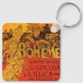  Art Nouveau Music, La Boheme Opera, 1896 Sleutelhanger (Achterkant)