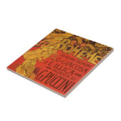  Art Nouveau Music, La Boheme Opera, 1896 Tegeltje (Zijkant)