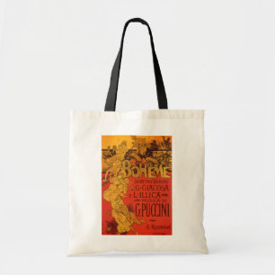  Art Nouveau Music, La Boheme Opera, 1896 Tote Bag