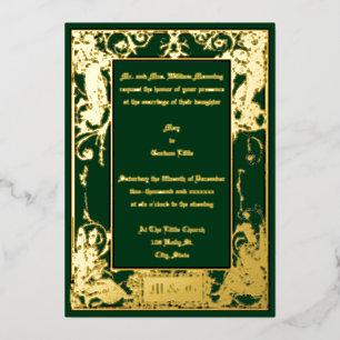 Art Nouveau Musical Fairies Border Folie Uitnodiging