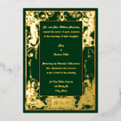  Art Nouveau Musical Fairies Border Folie Uitnodiging (Voorkant)